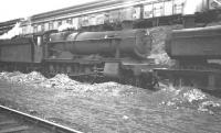 Grange class 4-6-0 no 6848 <I>Toddington Grange</I> stands on Cardiff Canton shed in October 1961.<br><br>[K A Gray 03/10/1961]