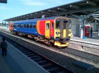 The 14.42 service to Crewe getting ready to leave Derby platform 2 on 15th September 2012. [see image 40786 for a classmate not very far away]<br><br>[Ken Strachan 15/09/2012]