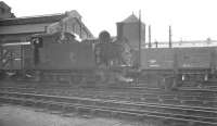 Holden J67 0-6-0 no 68600 on Stratford shed, thought to have been photographed in 1960. The locomotive was withdrawn from here in September 1962.<br><br>[K A Gray //1960]