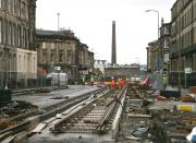 Looking along the West Maitland Street tram works on 12 November towards Haymarket Station.<br><br>[Bill Roberton 12/11/2012]