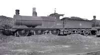 Johnson Midland 3F 0-6-0 no 43456 in the 'stored' locomotive sidings at Stourton shed circa 1959.<br><br>[K A Gray //1959]