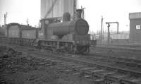 Ex-Lancashire & Yorkshire 0-6-0 no 52443 photographed on Bolton shed in the late 1950s. The locomotive was eventually withdrawn by BR from Bury at the end of 1959.<br><br>[K A Gray //]