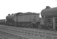 Gresley K2 2-6-0s 61773 (left) and 61756 are amongst the steam locomotives awaiting disposal in the sidings at Immingham in 1960. Both are recorded as being officially withdrawn from Colwick shed, Nottingham, in December that year and cut up at Doncaster works later the same month.<br><br>[K A Gray //1960]