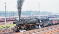 042-052-1 with a coal train in the yards at Rheine in May 1977.<br><br>[Peter Todd 25/05/1977]