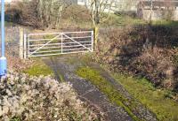 The long abandoned siding running into the former Royal Naval Air Station at Culham, Oxfordshire, (HMS Hornbill) seen here in December 2012. In 1960 the site of the disused RNAS became the headquarters of the UK Atomic Energy Authority, renamed the Culham Centre for Fusion Energy in 2009. <br><br>[Peter Todd 04/12/2012]