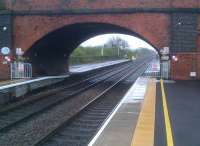 There can't be many stations where the original Victorian-height platforms still survive - albeit fenced off. View looks South; the chord to the East Leake branch (formerly the GCR main line) can be seen to the left as a descending embankment.<br><br>[Ken Strachan 27/04/2012]