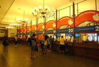 The elegant booking hall at Krakow Glowny on 25 July 2012. All will be gone once the new station entrance is commissioned and this building becomes a gallery. <br><br>[Colin Miller 25/07/2012]