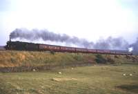 Black 5 no 45415 with banking assistance on Shap in the early 1960s.<br><br>[Robin Barbour Collection (Courtesy Bruce McCartney) //]