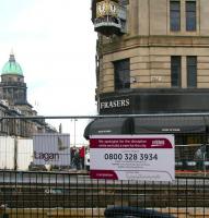Sign of the times... west end of Princes Street on 12 December 2012, looking north.<br><br>[John Furnevel 12/12/2012]