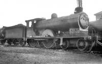 NB Scott class 4-4-0 no 62439 <I>'Father Ambrose'</I>, awaits its fate in the yard at Bathgate, thought to have been photographed in 1958.<br><br>[K A Gray //1958]