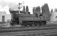 Austrian Pacific tank No. 77 28 is seen in the shed yard at Linz in the summer of 1974. The locomotive is about to be turned [see image 36412] in preparation for working the 14.35 stopping train from Linz Hbf to Summerau on the Czech border.<br><br>[Bill Jamieson 26/08/1974]