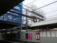 Work in progress at Haymarket. View from the platform on 23 December 2012.<br><br>[John Yellowlees 23/12/2012]