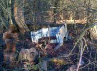 It's a pity they closed Lilbourne station. The locals never had time to finish scratch building this Reliant Regal, so it could be delivered by train. [see image 41446]<br><br>[Ken Strachan 07/12/2012]