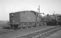 Part of the shed yard at Thornton Junction on 19 October 1965, with J38 0-6-0 no 65934 nearest the camera and B1 4-6-0 no 61103 standing beyond.<br><br>[K A Gray 19/10/1965]