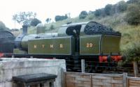 'Lambton Tank' no 29 stands alongside Grosmont shed in June 1979.<br><br>[Colin Alexander /06/1979]