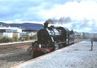 Ivatt class 2MT no 46464 photographed at Aviemore in May 1979. <br><br>[Peter Todd 30/05/1979]