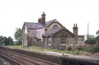 Fordham station, Cambridgeshire, seen here in 1977, approximately 12 years after closure to passengers.<br><br>[Ian Dinmore //1977]