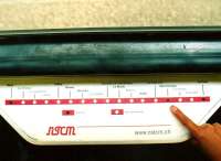 A fellow passenger charts our downhill progress from Lacure [see image 25876] to Nyon on this Swiss metre gauge line in September 2009. Trains always stop at St. Cergue, and at the termini; there are also 14 request stops.<br><br>[Ken Strachan 13/09/2009]