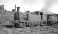 N15 0-6-2T no 69177 photographed on 65D Dawsholm shed in September 1959.<br><br>[K A Gray /09/1959]