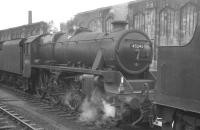 Crewe South's Black 5 no 45243 in the west sidings at Carlisle station on 30 July 1966, shortly after arrival from the south with a terminating parcels train.<br><br>[K A Gray 30/07/1966]