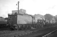 The shed yard at Kingmoor in October 1964. Nearest the camera is St Margarets A3 Pacific no 60052 <I>Prince Palatine</I>.<br><br>[K A Gray 17/10/1964]