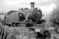 Ivatt class 2MT 2-6-2T no 41298 at Quainton Road in 1974. Now located on the Isle of Wight Steam Railway, along with sister locomotive 41313.<br><br>[Bill Roberton //1974]