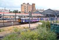 A Northern service to Leeds via Harrogate leaves York on 29 June 2011.<br><br>[John Furnevel /06/2011]