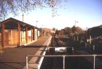 Looking out over the buffer stops at Sudbury in December 1995. [See image 20026]<br><br>[Ian Dinmore /12/1995]