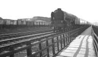 The 3.43pm Leeds Central - Kings Cross at Ardsley South in September 1962 behind Copley Hill A1 no 60148 'Aboyeur'. East Ardsley Colliery is on the left with Ardsley locomotive shed (56B at that time) off picture to the right. <br><br>[K A Gray 08/09/1962]