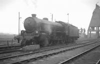 B1 4-6-0 no 61147 in the shed yard at Thornton in October 1964.<br><br>[K A Gray 30/10/1964]