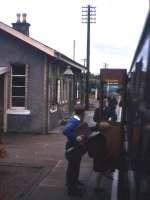 A DMU at Torphins station on the Deeside line in 1965. View is east towards Aberdeen. <br><br>[Frank Spaven Collection (Courtesy David Spaven) //1965]