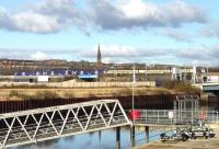 A 6-car train approaching Partick station, Glasgow, on 24 February 2013.<br><br>[John Steven 24/02/2013]