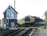 An East Midlands service westbound towards Nottingham on 18 November 2006, photographed from the platform at Ancaster station, Lincolnshire.<br><br>[Ewan Crawford 18/11/2006]