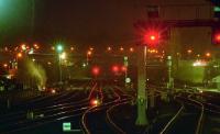 Evening view south from Perth station in 1995.<br><br>[Ewan Crawford //1995]