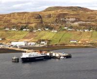 The ferry MV Hebrides berthed at Uig in October 2010.<br><br>[Ian Dinmore 25/10/2010]