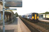 Northern unit 150275 calls at Huyton on 11 March 2013 with a Liverpool - Stalybridge service. Huyton is one of the original stations on the Liverpool & Manchester Railway.<br><br>[John McIntyre 11/03/2013]