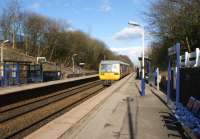 Unit 142031 arriving at Westhoughton, between Bolton and Wigan, on 11 March 2013 with a service to Wigan.<br><br>[John McIntyre 11/03/2013]