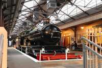 GWR Star Class 4-6-0 No 4003 <i>Lode Star</i> on display at the GWR Museum, Swindon, on 20 March 2013.<br><br>[Peter Todd 20/03/2013]