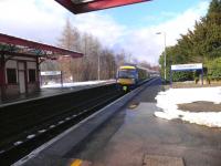 170396 arriving at Gleneagles with the 15.13 Dundee-Glasgow Queen Street on 26 March 2013.<br><br>[John Yellowlees 26/03/2013]