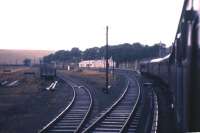 Peak D19 brings the down <I>Waverley</I> into Riccarton Junction on 18 August 1961.<br><br>[Frank Spaven Collection (Courtesy David Spaven) 18/08/1961]