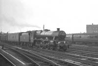 Jubilee 45565 <I>Victoria</I>, off Bradford Low Moor shed, passing Doncaster in May 1963 with an up parcels train.<br><br>[K A Gray 31/05/1963]