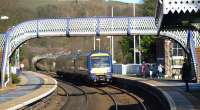 Turbostar 170460 about to call at Aberdour on 3 April 2013 in bright sunshine.<br><br>[Brian Forbes 03/04/2013]