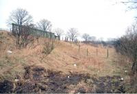 Remains at North Water Bridge looking north towards Inverbervie in 1997. The station closed to passengers on 1 October 1951, with the branch closing completely in 1966.<br><br>[Ewan Crawford //1997]