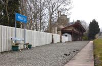 Platform view east at Melrose Station on 11 April 2013. Wouldn't this make a wonderful terminus for the Borders Railway.... <br><br>[Bill Roberton 11/04/2013]