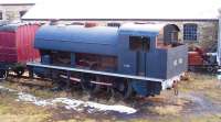 A former industrial 0-6-0ST standing in the sidings at Marley Hill on 30 March 2013. <br><br>[Colin Alexander 30/03/2013]