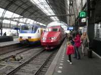 Platform scene at Amsterdam Central on 14 April.<br><br>[John Yellowlees 14/04/2013]