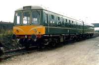 A Class 108 DMU stands at Skipton in 1986.<br><br>[Colin Alexander //1986]