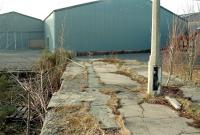 Remains at Forfar. This was all that was left of the station looking west in 1996. Demolition has since been completed with the station site now redeveloped.<br><br>[Ewan Crawford //1996]