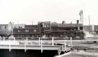 Ivatt 2MT 6441 on passenger yard shuttle duty at Steamtown, Carnforth, in 1978. <br><br>[Colin Miller //1978]