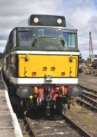 Brush type 2 no D5862 in the bay platform at Boat of Garten on 21 April.<br><br>[Bill Roberton 21/04/2013]